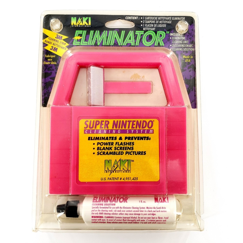 Naki Eliminator Super Nintendo SNES Cleaning System Kit Brand New